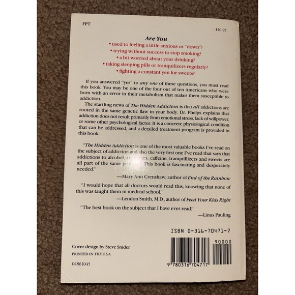 Healing The Addicted Brain and The Hidden Addiction Self Help Books Paperback - Picture 2 of 8